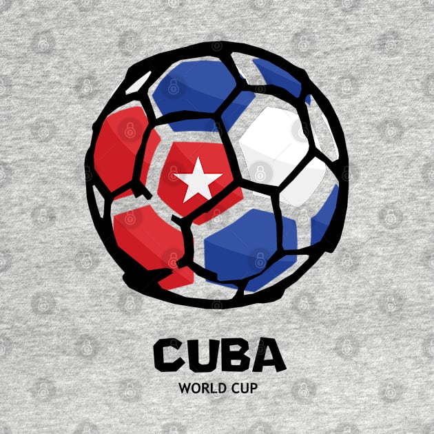 Cuba Football Country Flag by KewaleeTee